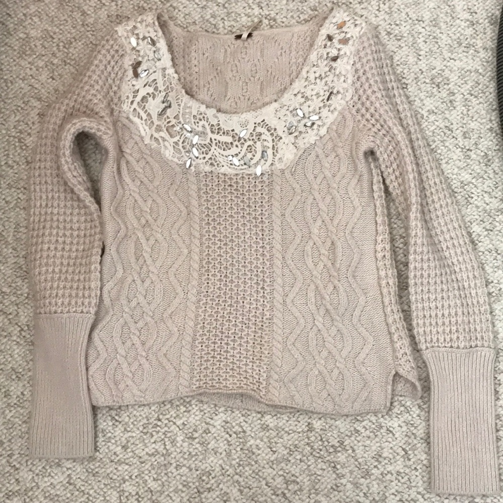 Free people embellished sweater